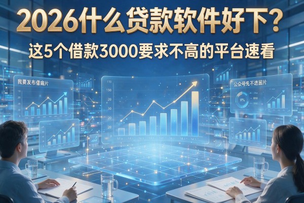 2026什么贷款软件好下？这5个借款3000要求不高的平台速看