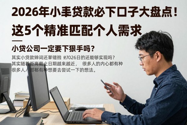 2026年小额贷款必下口子大盘点!这5个精准匹配个人需求