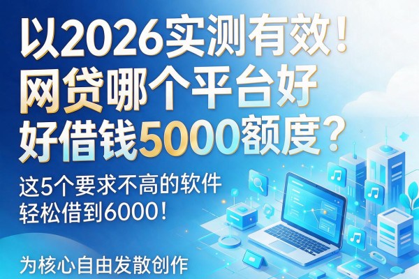 2026实测有效!网贷哪个平台好借钱5000额度?这5个要求不高的软件,轻松借到6000!