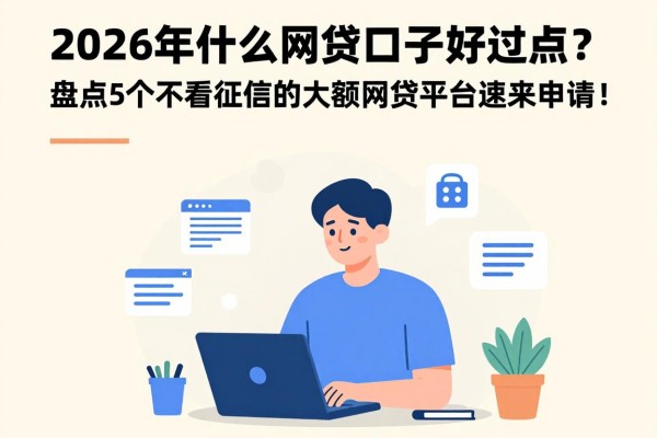 2026年什么网贷口子好过点?盘点5个不看征信的大额网贷平台速来申请!