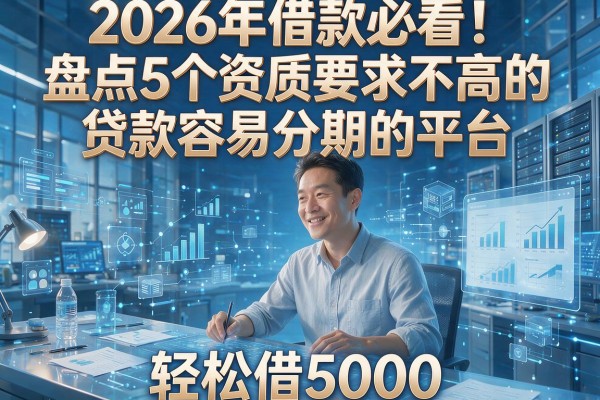 2026年借款必看!盘点5个资质要求不高的贷款容易分期的平台,轻松借5000