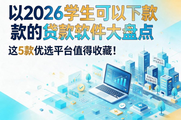 2026学生可以下款的贷款软件大盘点，这5款优选平台值得收藏！
