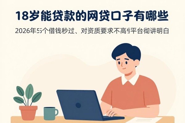 18岁能贷款的网贷口子有哪些?2026年这5个借钱秒过、对资质要求不高的平台彻底讲明白