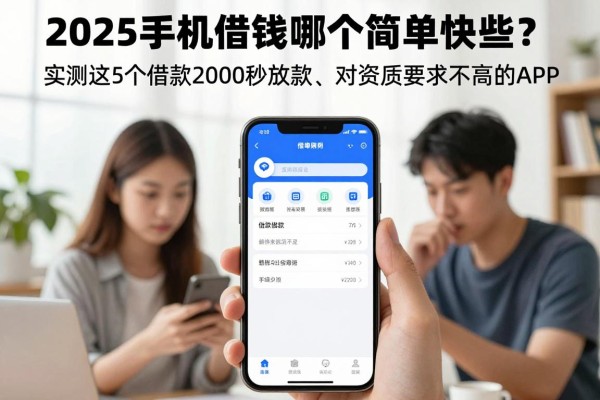 2025手机借钱哪个简单快些?实测这5个借款2000秒放款、对资质要求不高的APP