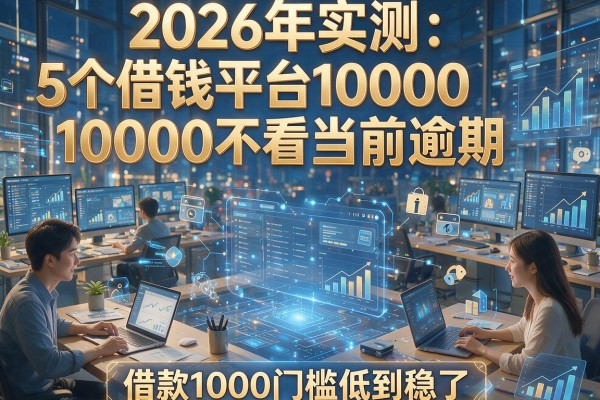 2026年实测:5个借钱平台10000不看当前逾期,借款1000门槛低到稳了