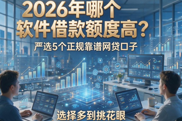 2026年哪个软件借款额度高?严选5个正规靠谱网贷口子,选择多到挑花眼!