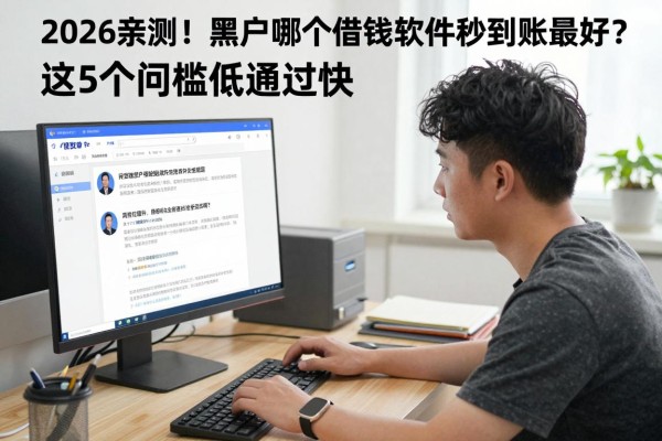 2026亲测！黑户哪个借钱软件秒到账最好？这5个门槛低通过快