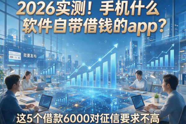 2026实测！手机什么软件自带借钱的app？这5个借款6000对征信要求不高
