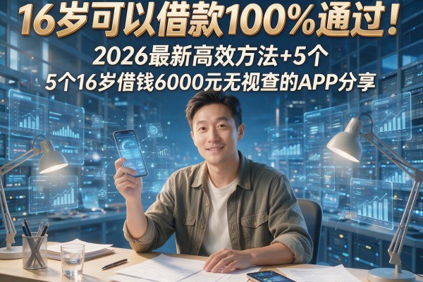16岁可以借款100%通过！2026最新高效方法+5个16岁借钱6000元无视查的APP分享