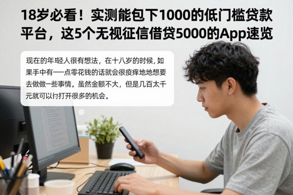 18岁必看!实测能包下1000的低门槛贷款平台,这5个无视征信借钱5000的App速览