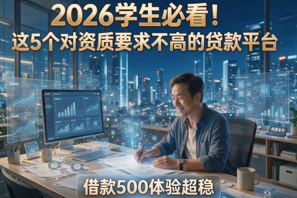 2026学生必看！这5个对资质要求不高的贷款平台，借款500体验超稳