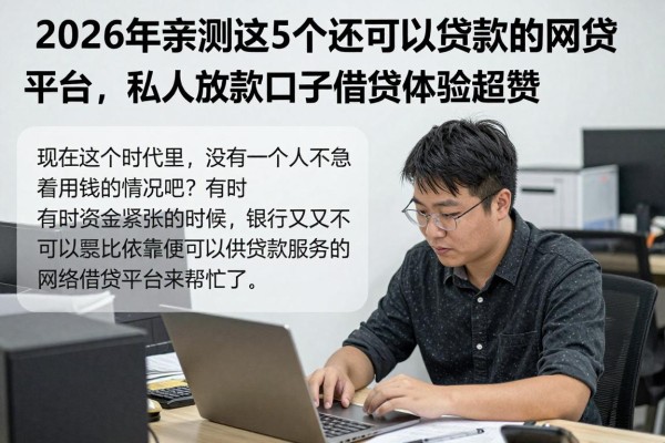 2026年亲测这5个还可以贷款的网贷平台，私人放款口子借钱体验超赞