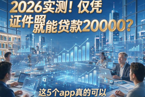 2026实测!仅凭证件照就能贷款20000?这5个App真的可以!