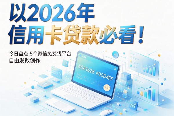 2026年信用卡贷款必看!今日盘点5个微信免费借钱平台