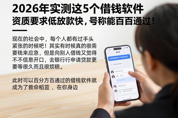 2026年实测这5个借钱软件，资质要求低放款快，号称能百分百通过！