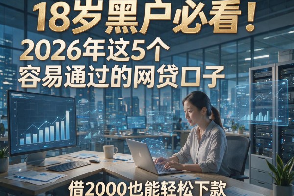 18岁黑户必看！2026年这5个容易通过的网贷口子，借2000也能轻松下款