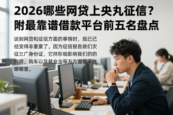 2026哪些网贷上央行征信？附最靠谱借款平台前五名盘点
