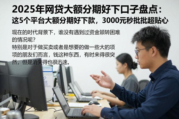 2025年网贷大额分期好下口子盘点：这5个平台大额分期好下款，3000元秒批服务超贴心