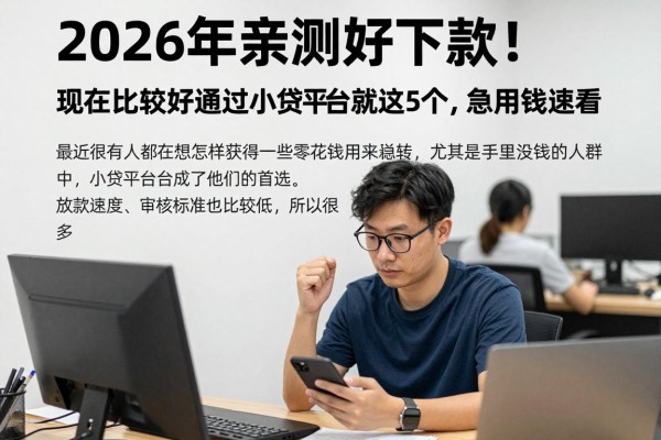 2026年亲测好下款！现在比较好通过的小贷平台就这5个，急用钱速看