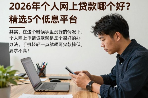 2026年个人网上贷款哪个好？精选5个低息平台，6000元借款门槛低、要求不高！