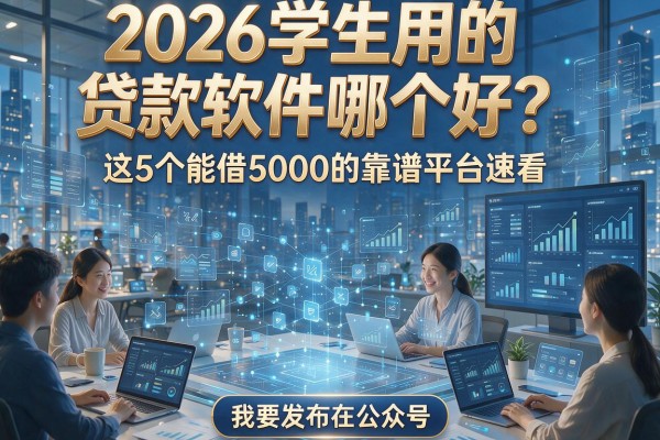 2026学生用的贷款软件哪个好?这5个能借5000的靠谱平台速看!