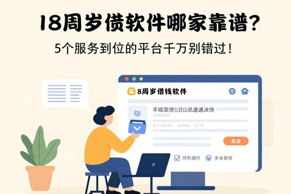 18周岁借钱软件哪家靠谱?这5个服务到位的平台千万别错过!