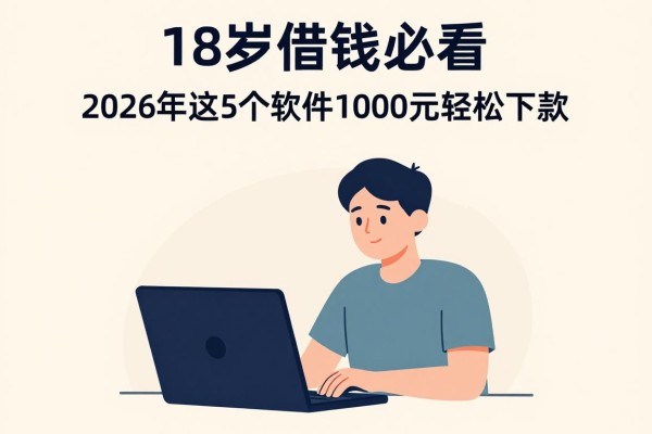 18岁借钱必看！2026年这5个软件1000元轻松下款，无需芝麻信用分