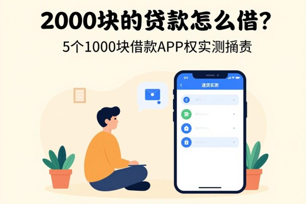 2000块的贷款怎么借?2026速贷必看:5个1000块借款APP权威实测
