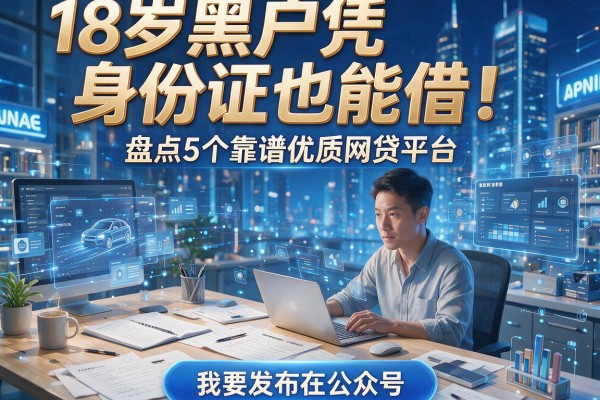 18岁黑户凭身份证也能借！盘点5个靠谱优质网贷平台