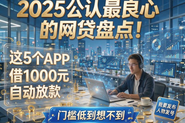 2025公认最良心的网贷盘点！这5个APP借1000元自动放款，门槛低到想不到