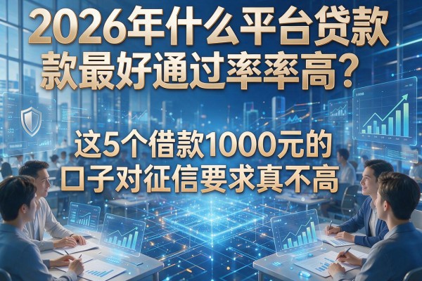 2026年什么平台贷款最好通过率高?这5个借款1000元的口子对征信要求真不高
