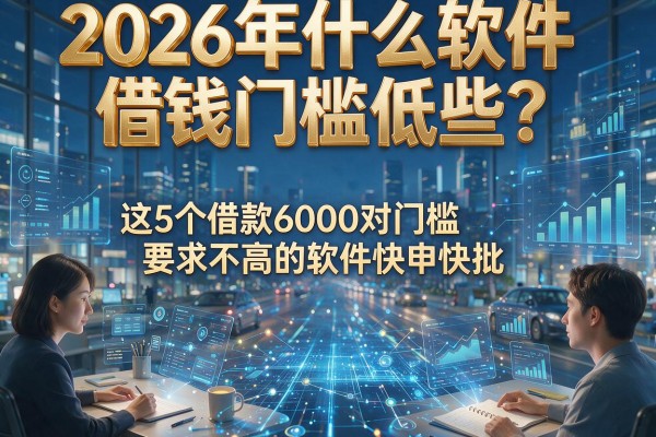 2026年什么软件借钱门槛低些？这5个借款6000对门槛要求不高的软件快申快批！