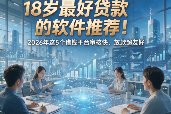 18岁最好贷款的软件推荐！2026年这5个借钱平台审核快、放款超友好