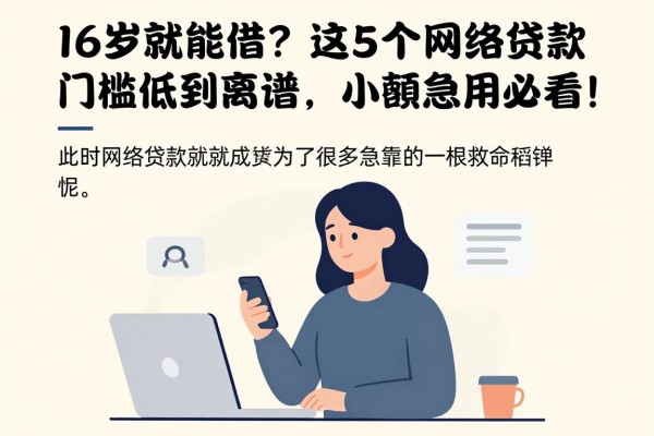 16岁就能借?这5个网络贷款门槛低到离谱,小额急用必看!