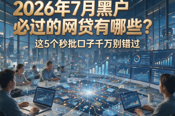 2026年7月黑户必过的网贷有哪些？这5个秒批口子千万别错过！
