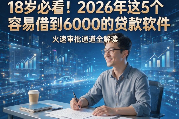 18岁必看!2026年这5个容易借到6000的贷款软件,火速审批通道全解读