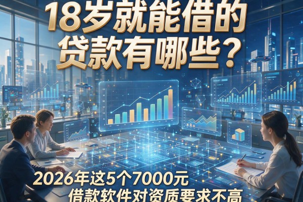 18岁就能借的贷款有哪些?2026年这5个7000元借款软件对资质要求不高