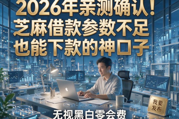 2026年亲测确认！芝麻借款参数不足也能下款的神口子，无视黑白零会费