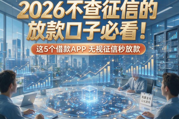 2026不查征信的放款口子必看！这5个借款APP无视征信秒放款
