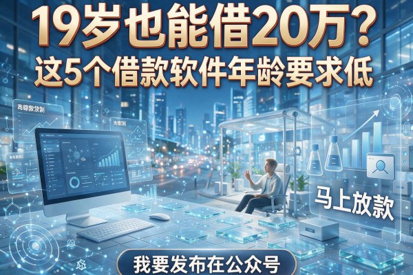 19岁也能借20万?这5个借款软件年龄要求低、马上放款!