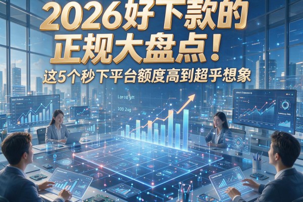 2026好下款的正规大盘点！这5个秒下平台额度高到超乎想象
