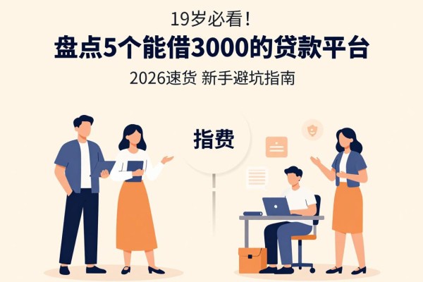 19岁必看!盘点5个能借3000的贷款平台,2026速贷新手避坑指南
