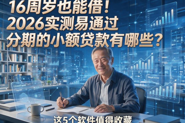 16周岁也能借！2026实测易通过分期的小额贷款有哪些？这5个软件值得收藏