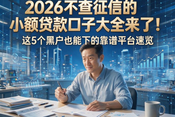 2026不查征信的小额贷款口子大全来了！这5个黑户也能下的靠谱平台速览