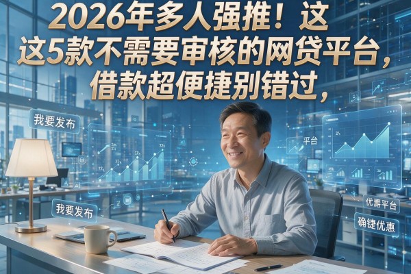 2026年多人强推!这5款不需要审核的网贷平台,借款超便捷别错过