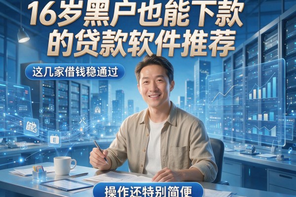 16岁黑户也能下款的贷款软件推荐，这几家借钱稳通过，操作还特别简便！