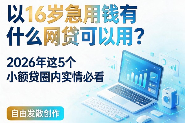 16岁急用钱有什么网贷可以用?2026年这5个小额贷圈内实情必看