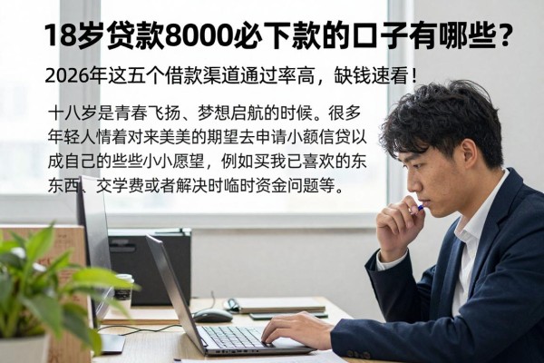 18岁贷款8000必下款的口子有哪些？2026年这五个借款渠道通过率高，缺钱速看！