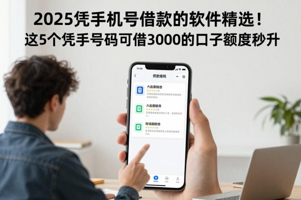 2025凭手机号借款的软件精选!这5个凭手机号码可借3000的口子额度秒升
