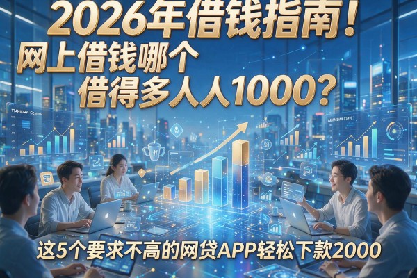 2026年借钱指南！网上借钱哪个借得多人人1000？这5个要求不高的网贷APP轻松下款2000
